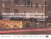 Tablet Screenshot of chicagocitysuites.com